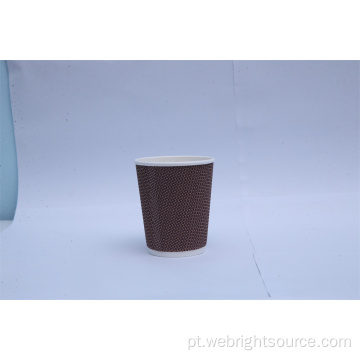 Copo de papel biodegradável 8oz para o café